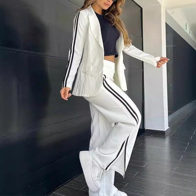 Elegetumoda | Táxos com uma aba e calça larga