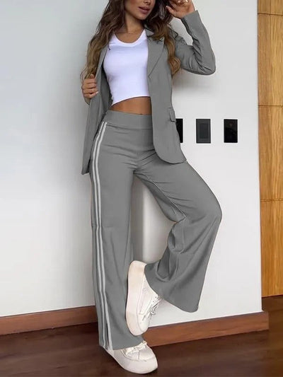 Elegetumoda | Táxos com uma aba e calça larga