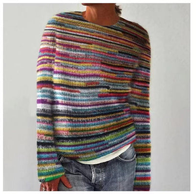 Jersey de tricô estampado casual