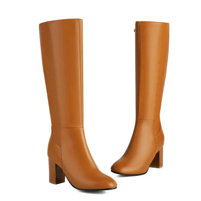 Botas de salto alto confortáveis ​​para mulheres