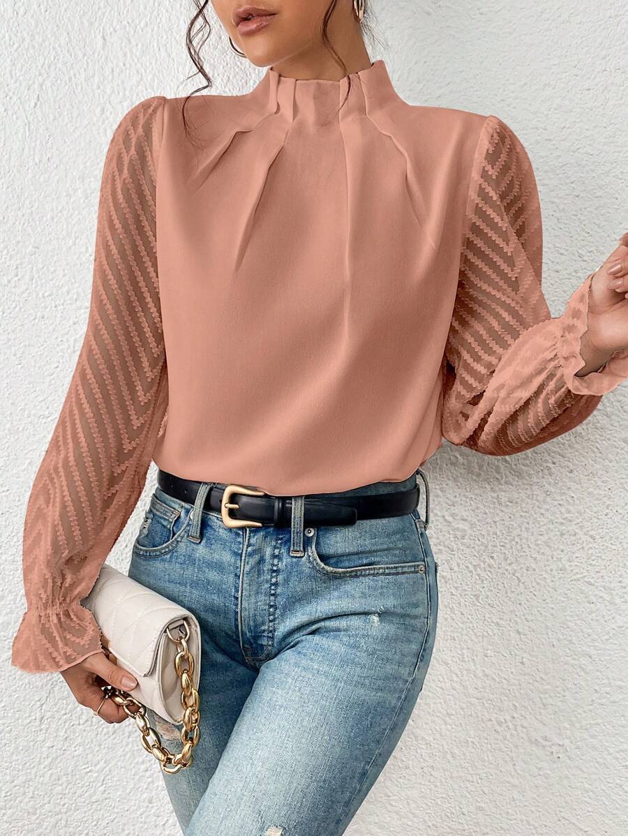 Elegante blusa Malou para mujer - mangas largas con estilo y corte elegante