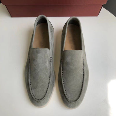 Mocassins clássicos de camurça para homens