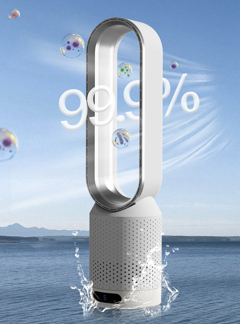 AirPure Enfriador de aire 3 en 1, purificador de aire UV e ionizador