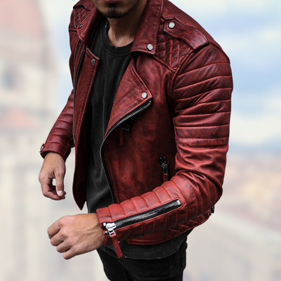 Vittorio Abito - Elegante chaqueta de piel vegetal para hombre