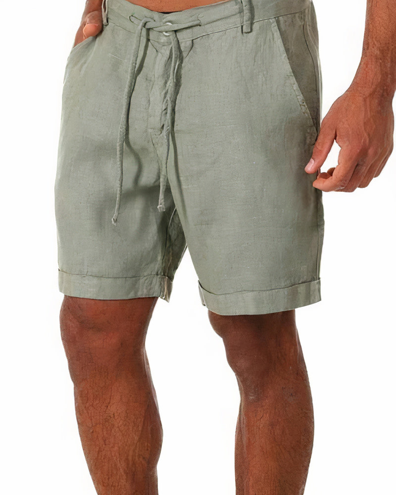 Shorts de linho para homens - Lunari