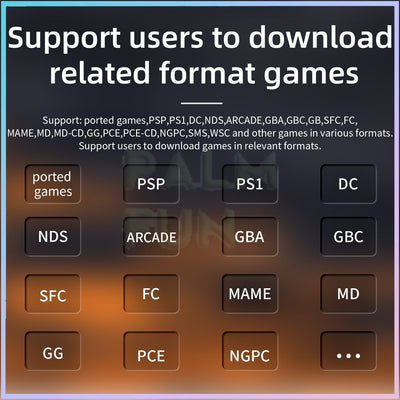 Console de jogos portáteis retro - tela IPS de 3,5 ", sistema operacional Linux