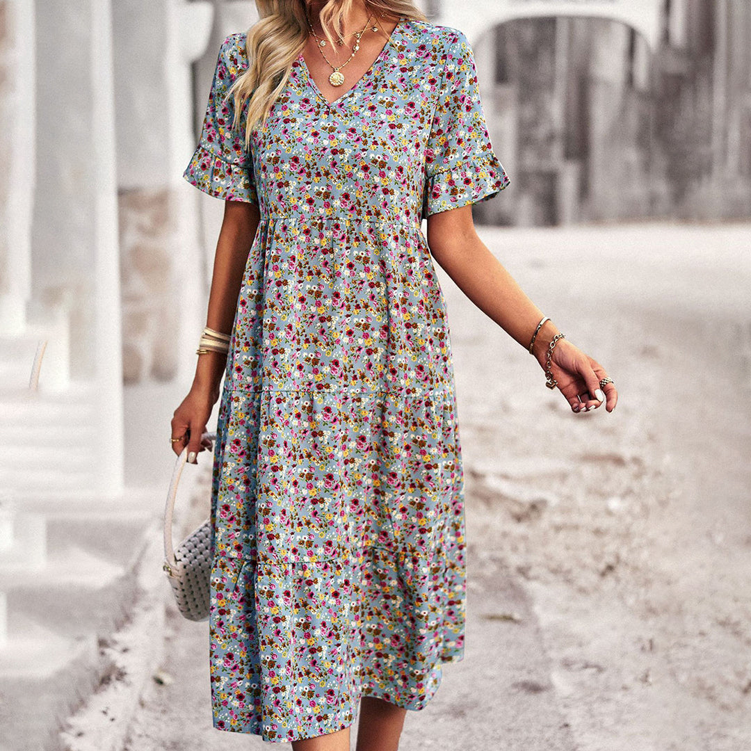 Amely - Fleurige Robe