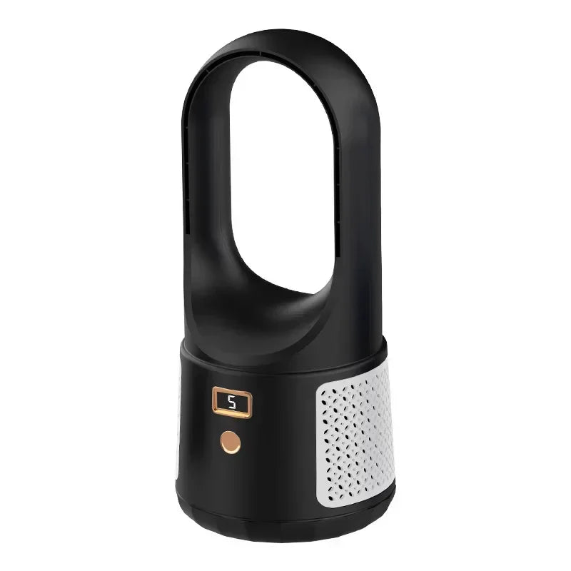 Fã atemporal sem lâminas - fã USB silencioso com bateria recarregável para quarto e escritório