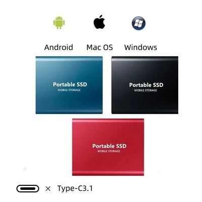 Unidade SSD portátil compacta de alta velocidade