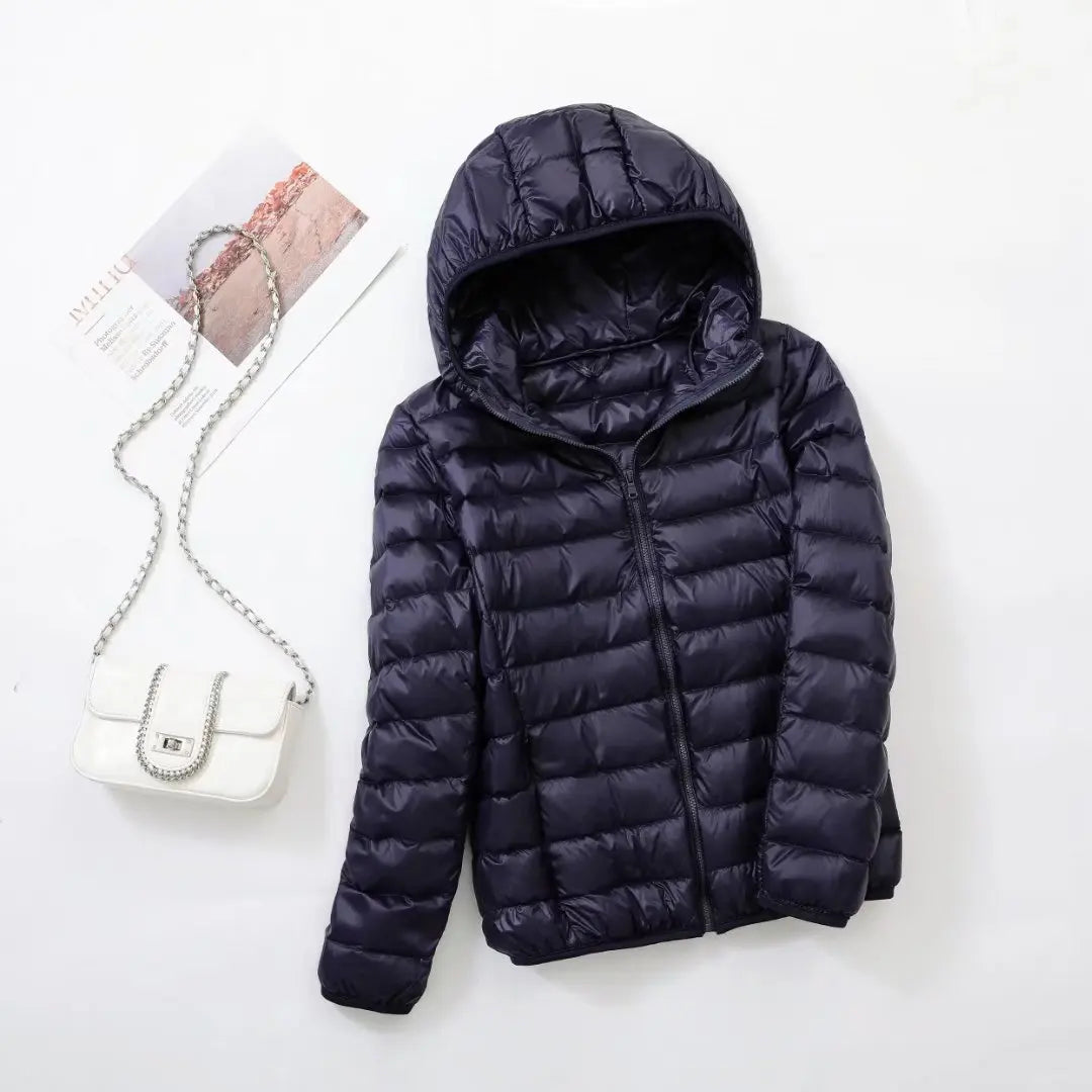 Damen Daunenjacke mit Kapuze