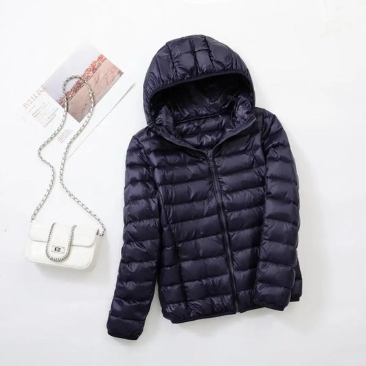 Damen Daunenjacke mit Kapuze