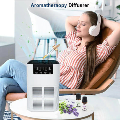 Purificatore d'aria con filtro HEPA e aromaterapia - Purificazione dell'aria silenziosa per casa e camera da letto