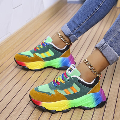 Sapatos ortopédicos arco -íris