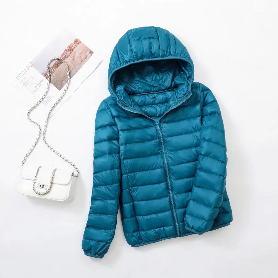 Damen Daunenjacke mit Kapuze