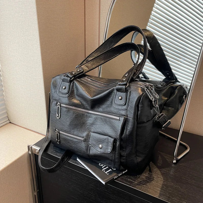 Chloe - bolsa de bandidos de couro grande