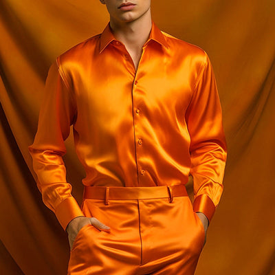 Paolofiorini - camisas de cetim de luxo
