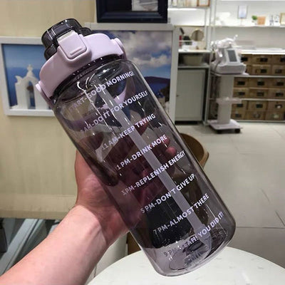 Motivational water bottle | 2l respectful of the environment