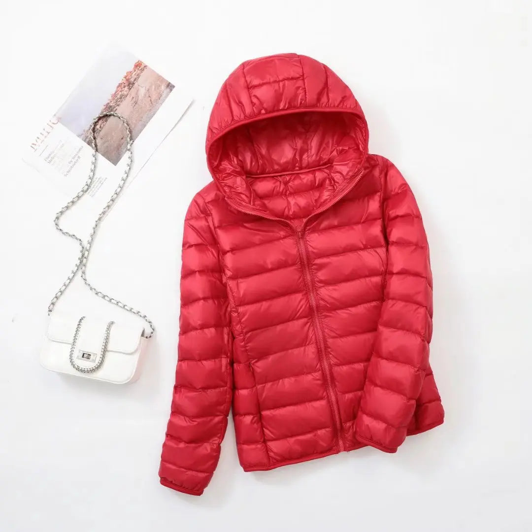 Damen Daunenjacke mit Kapuze