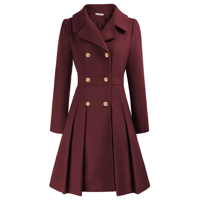 Grace - Manteau pour femme | Élégante veste de marin en laine avec coupe en A