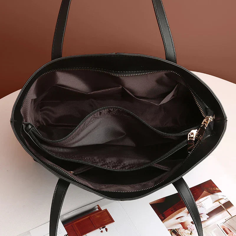 Tereza | Saco de couro PU elegante com divisão espaçosa