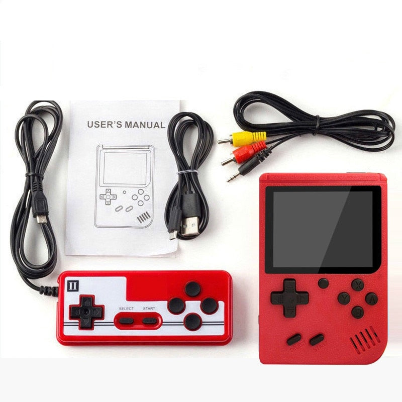 Console de jogos retro portátil com 400 jogos