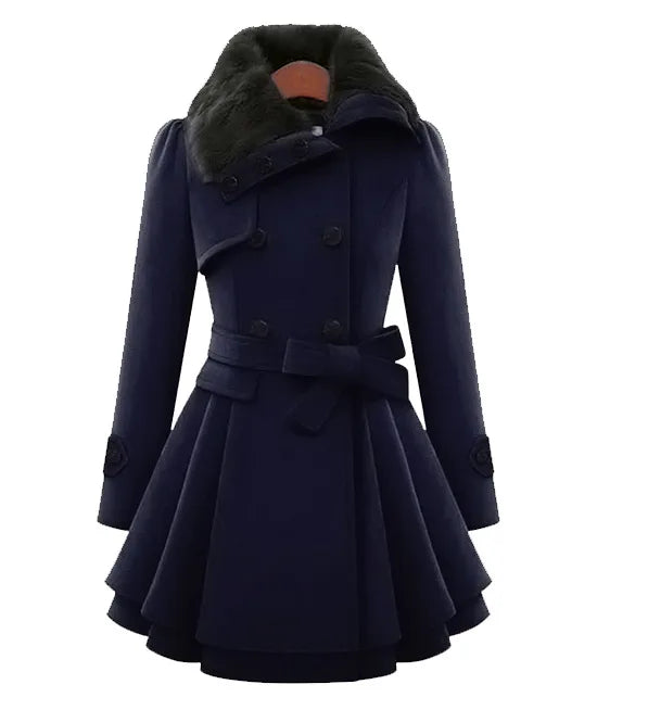 Emily - Gabardine femme coupe ajustée | Manteau élégant