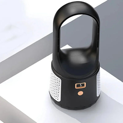 Fã atemporal sem lâminas - fã USB silencioso com bateria recarregável para quarto e escritório