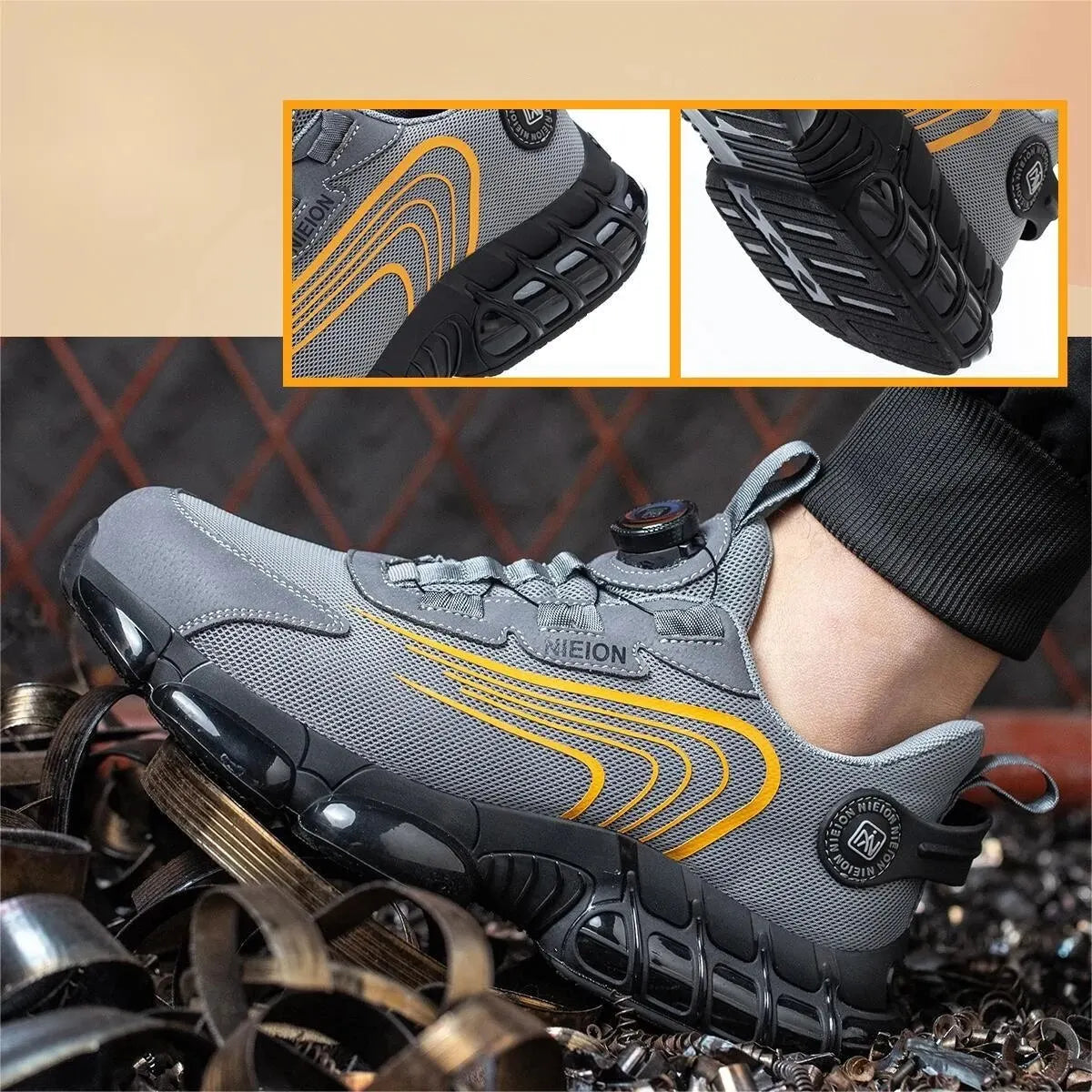 ALESSIAROTANTE - Sapatos de trabalho com fivela rotativa