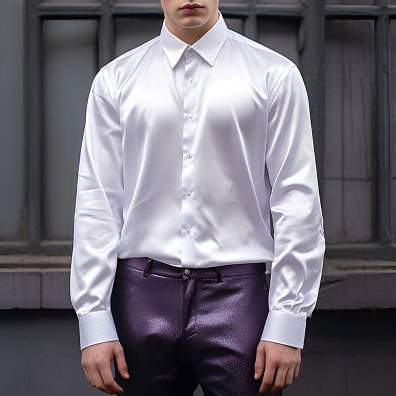 Paolofiorini - camisas de cetim de luxo