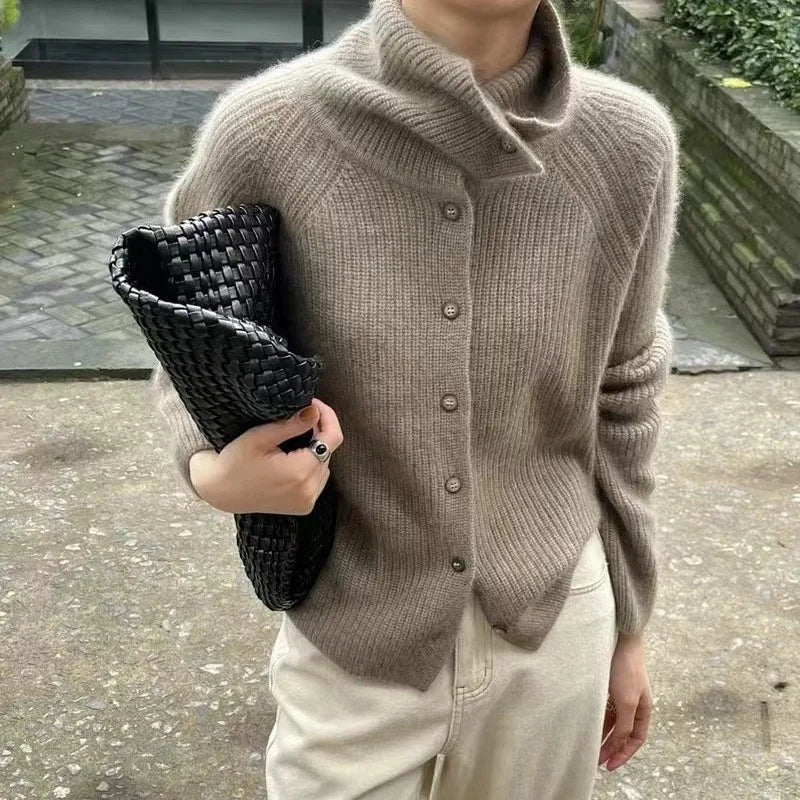 Clara - Cardigan da donna, comodo e a maglia | Maglione