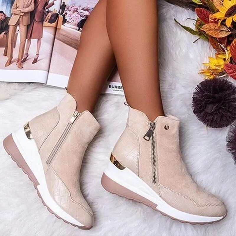 Botas ortopédicas de inverno para mulheres - quentes, impermeáveis ​​e suporte