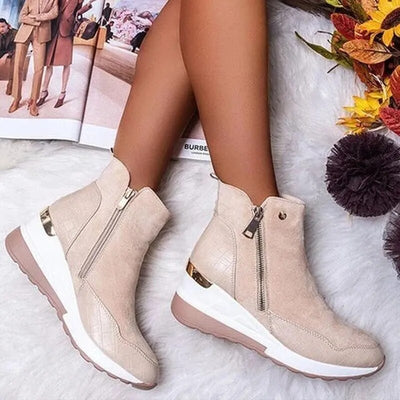 Botas ortopédicas de inverno para mulheres - quentes, impermeáveis ​​e suporte