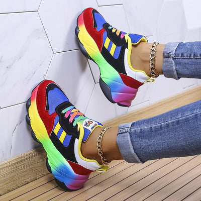 Sapatos ortopédicos arco -íris