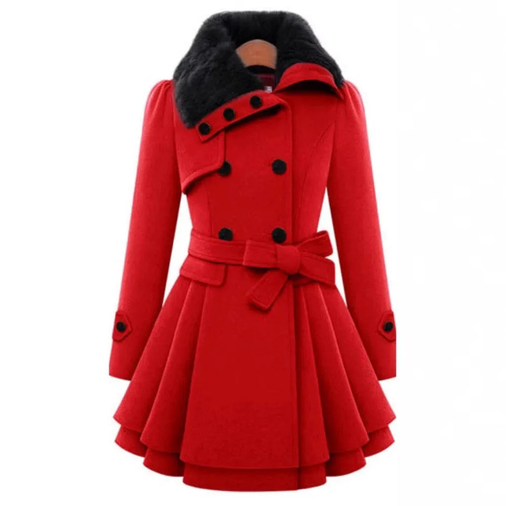 Emily - Gabardine femme coupe ajustée | Manteau élégant