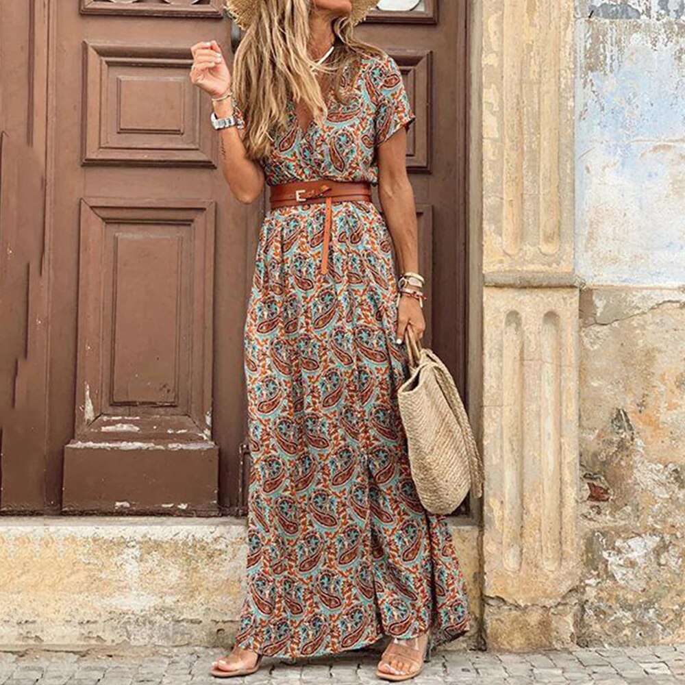 Maxivestido Bohemio Carol para mulheres