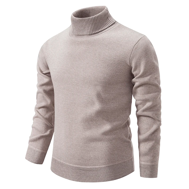 Pescoço de lã macia alta para homens