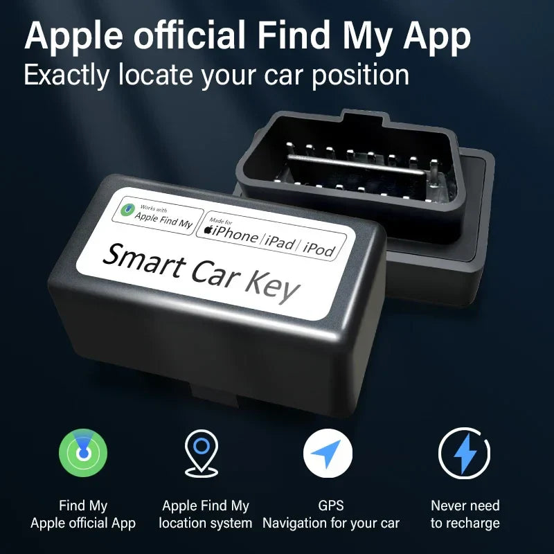 Localizador GPS Carro Intelligent: Monitoramento de veículos reais -tempo com função de carga e integração com Apple Encontre meu