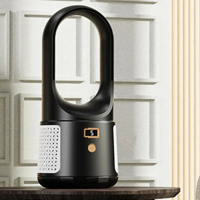 Fã atemporal sem lâminas - fã USB silencioso com bateria recarregável para quarto e escritório