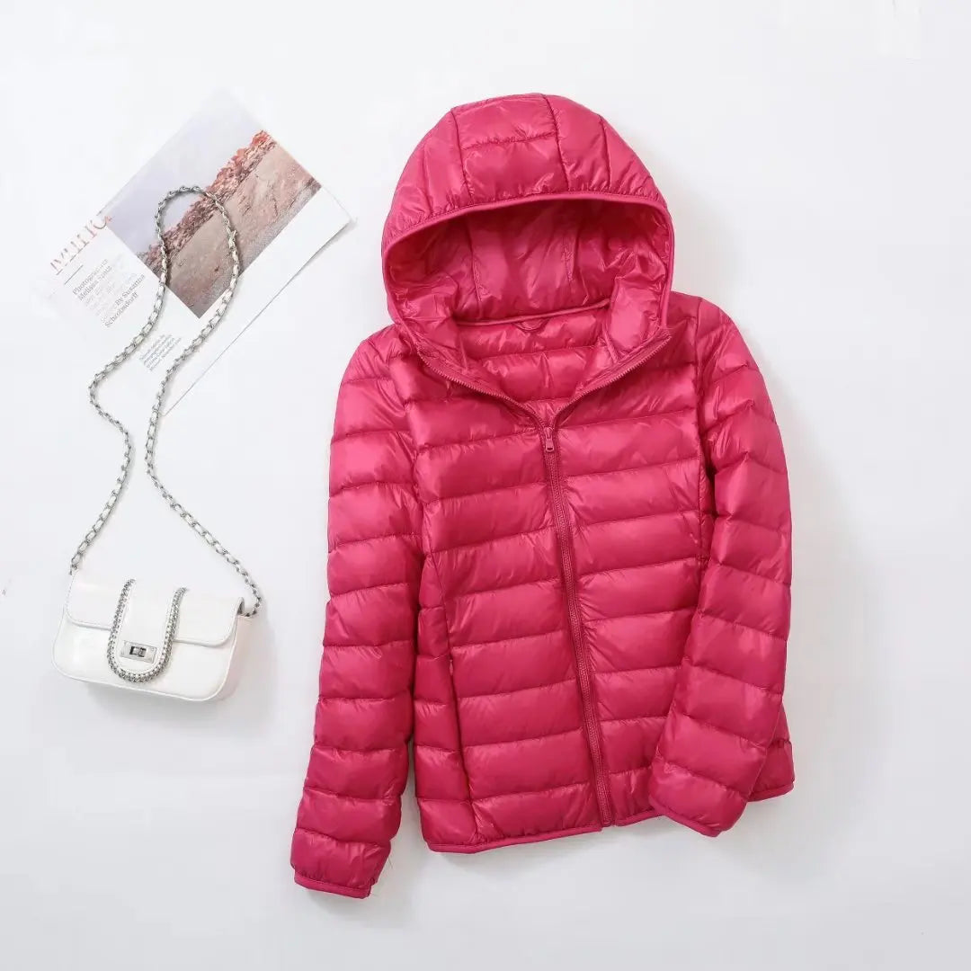 Damen Daunenjacke mit Kapuze