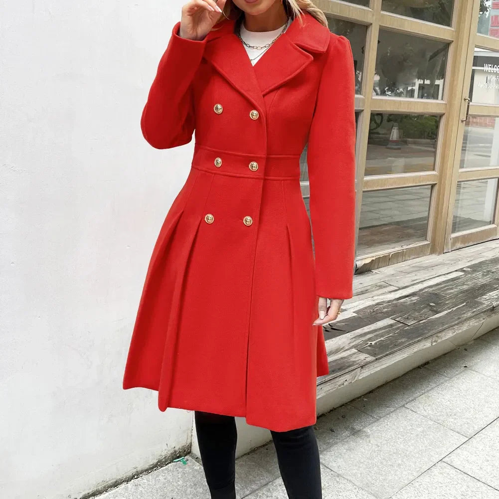 Grace - Manteau pour femme | Élégante veste de marin en laine avec coupe en A