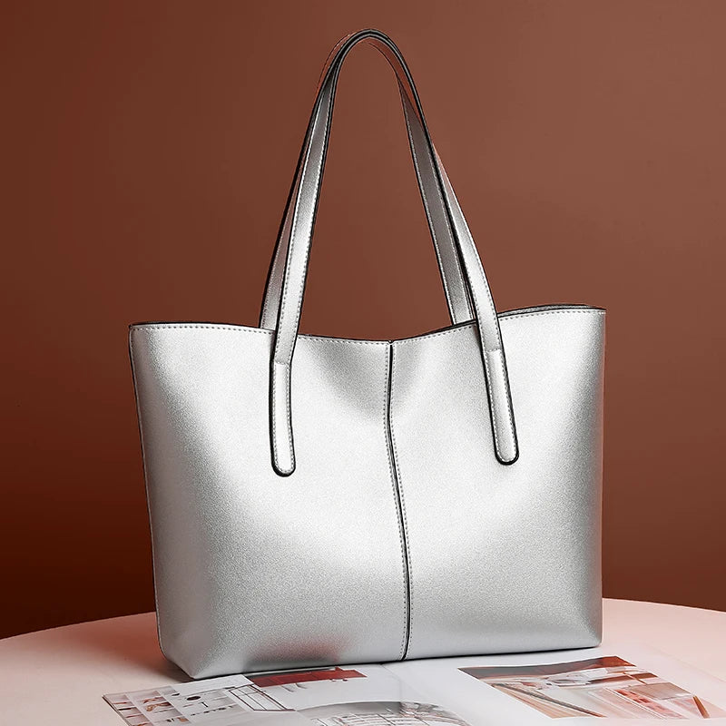Tereza | Saco de couro PU elegante com divisão espaçosa