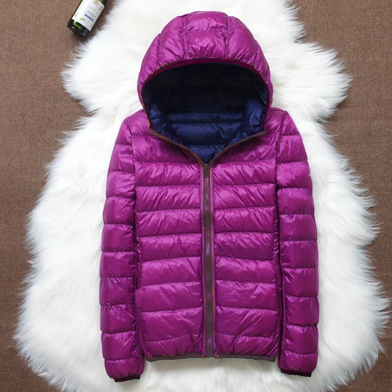 Damen Daunenjacke mit Kapuze