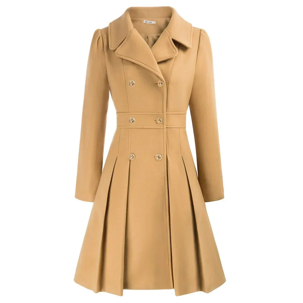 Grace - Manteau pour femme | Élégante veste de marin en laine avec coupe en A