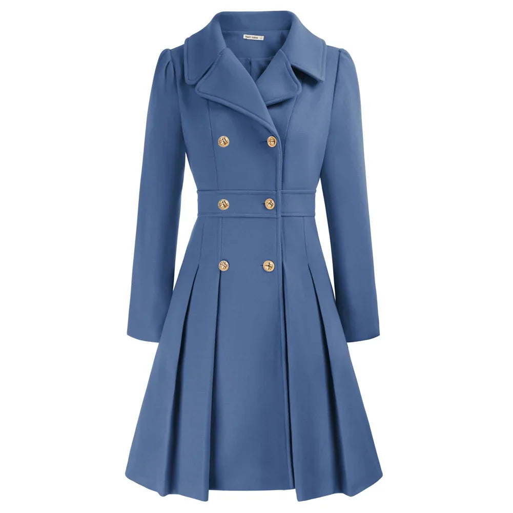 Grace - Manteau pour femme | Élégante veste de marin en laine avec coupe en A