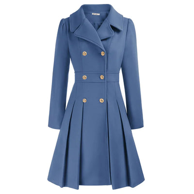Grace - Manteau pour femme | Élégante veste de marin en laine avec coupe en A
