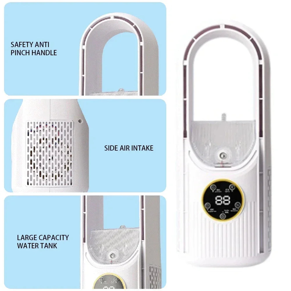 Breezepod 6 -estágio portátil Cooler - Bruma ultrassônico, timer e luz noturna