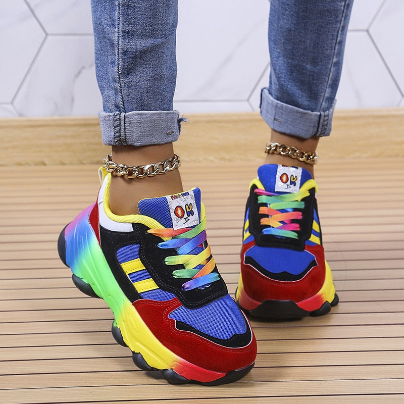 Sapatos ortopédicos arco -íris