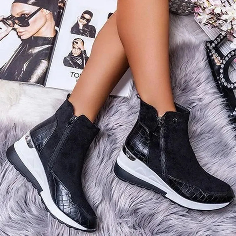 Botas ortopédicas de inverno para mulheres - quentes, impermeáveis ​​e suporte