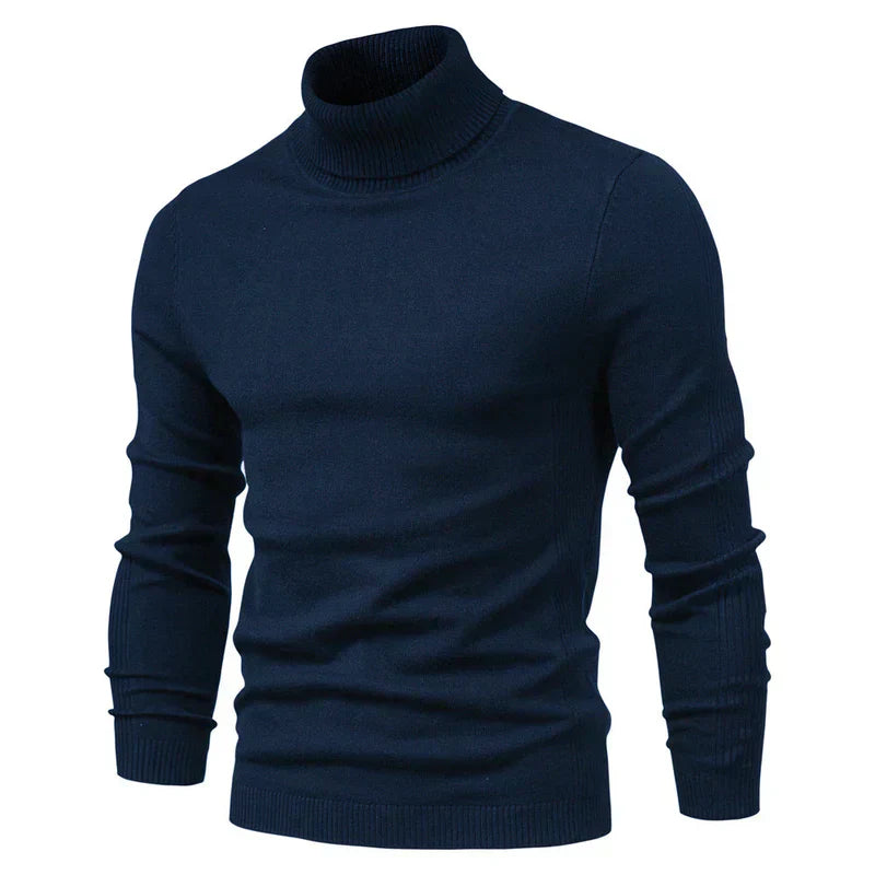 Jersey de gola alta respirável para homem