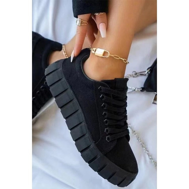 Jana | Sapatos esportivos ortopédicos de moda feminina com sola da plataforma